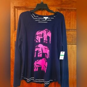 Crown & Ivy 100% Cotton Pullover